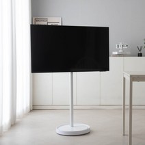 삼성 티비거치대 40인치 50인치 TV 스탠드 이동식 받침대 삼탠바이미, 32-43인치 호환+이동식받침대, 화이트