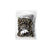 가죽공예 펀치4/6/8/10/12/14mm 100 개/대 Eyelets And Punch 다이 실버 골든 블랙 Leathercaft Clothing S, 04 100pcs bronze set_02 6mm