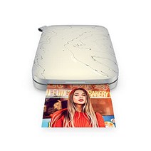 HP Sprocket 휴대용 5.8x8.7cm 즉석 프린터(흰색) iOS 및 Android 장치에서 뒷면 아연 접착 용지에 이미지 인쇄 -12376, 50팩
