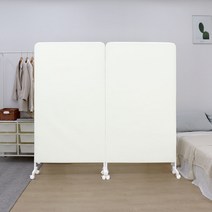 1분조립 쿠스쿠스 노르딕 멀티 이동식 파티션 행거 M / 폭80cmx높이150cm 사무실 가림막 칸막이 인테리어 가벽 공간분리 철제 민트 아이보리 베이지 조립식, M2단_베이지_HPSB-0002_(160cm)