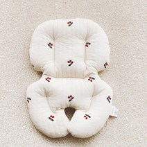 돗투돗x마롤로뜨 체어라이너 유아시트 아기의자 방석 식탁의자 시트, 체어라이너_상큼체리