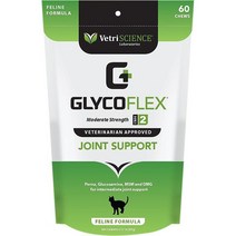 고양이를 위한 VetriScience GlycoFlex II 닭 간 맛 소프트 츄 공동 보충제 60댕댕이