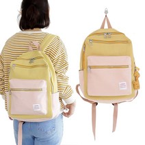 미쓰백 몽드 백팩 캐쥬얼 학생 가방 여행용 가벼운 배낭 데일리 캔버스 책가방