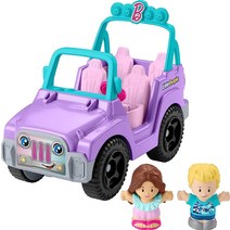 Little People 바비 장난감 자동차 비치 크루저 음악 사운드 및 피규어 2개 역할 놀이를 위한 18개월 이상 155834