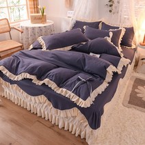 L.ONLINESHOP침구세트 공주스타일 이불커버세트C 1.8m 200x230cm 라지킹침구세트 기숙사침구세트 호텔침구세트