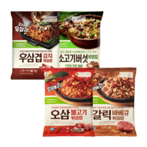풀무원 볶음밥 갈릭바베큐1봉+오삼불고기1봉+우삼겹김치1봉+소고기버섯비빔밥1봉, 오삼불고기 볶음밥 420gx2봉_우삼겹김치1봉+소고기버