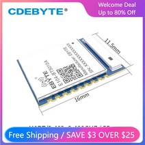 필요한 NRF52810 블루투스 모듈 2.4GHz IoT 트랜시버 UART 저전력 IBeacon 세라믹 안테나 송신기 수신기 E104-BT5010A BLE5.0