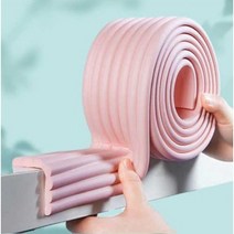 베이비망고 튼튼한 도톰한 8mm 쿠션 가구 엠보 모서리 보호대, 우드