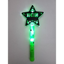 LED 야광봉 왕별 하트 응원봉, 레드, 양면