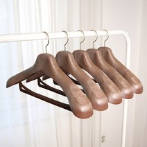 씨인크 남성 여성 옷걸이 모음 5개 정장 코트 셔츠 니트 맨투맨, 브라운