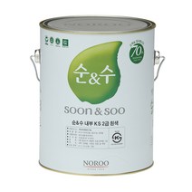 노루페인트 순수 수성 내부용 4L 백색 조색 친환경 DIY 벽지, 상아