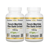 1+1 cgn 캘리포니아골드 프랑스 해송 껍질 올리고핀 100mg 180정 french maritime pine bark extract, 1개, 기본