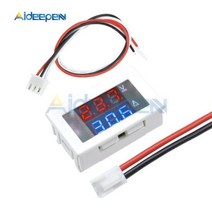 검전기 테스터 M4430 DC 0-100V 0-200V 10A 0.28 인치 LED 디지털 전압계 전류계 4 비트 5 와이어 전압 감지기 자동차 156166, 03 100V 10A White