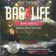 마술도구 bag4life (1 워킹 리버티 하프 달러 동전 및 dvd) 마술