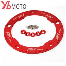 액세서리 오토바이 알루미늄 전송 벨트 풀리 보호 커버 KYMCO AK550 AK 550 2017 2018 2019 2020, 04 Red