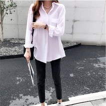 여성 데일리 편한 예쁜 기본 쿨 긴팔 블라우스 셔츠 가을블라우스