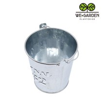 위가든 빈티지 양철바스켓 철제통 소품 원형 실버 소, 위가든 양철통_원형 실버 小, 1개
