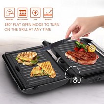오븐 피자기계 업소용 기 전기 샌드위치 메이커 그릴 플레이트 파니니 750W 요리 주방 가전 아침 식사 와플 기계 토스터 철 팬 붙지 않는, 110V+기타+미국
