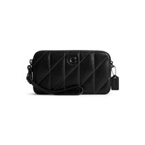 COACH 퀼트 베개 가죽 키라 크로스바디