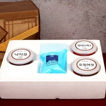 [더젓갈] HACCP인증 젓갈 3종세트(낙지젓400g+명란젓(특)400g+오징어젓400g, 상세 설명 참조