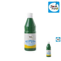 워셔블페인트 초록 500ml 단품 아기물감놀이 목욕놀이물감 아기물감 물감찍기 잘지워지는물감 바디페인팅 유아물