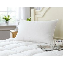 White Goose Feather Pillows for Sleeping 100 침대, 65X65CM, 실버라인