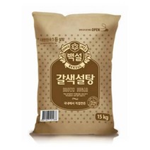 CJ 식자재 단짠단짠 백설 갈색설탕 15kg 요리레시피, 7개