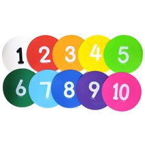 석광교재 숫자원마커10색 30cm 10입 숫자원마카, 단품