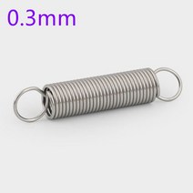 인장스프링 10 개몫 0.3234l 스테인레스 스틸 인장 스프링 연장 스프링 외경 길이, 0.3mm 10개, 4mm, 45mm