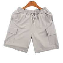 남녀공용 왕스판 건빵포켓 밴딩 반바지 4컬러