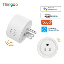 타이머콘센트Smartlife Energy Saver 16A EU 전기 소켓 원격 제어 Wifi 콘센트 Alexa Google 홈 타이머가있, [02] 2pcs, [02] 10A US Plug