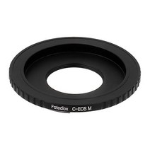Fotodiox Lens Mount Adapter - C-Mount CCTV / Cine Lens to Canon EOS M (EF-M Mount) Mirrorless Camera, 1
