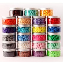 아이토빅 툭툭 키움 블럭 원형 케이스 컬러별 리필 23색, 8-초록