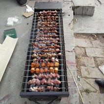업소용 양꼬치 기계 꼬치 회전 전기 꼬치구이 구이, 휴대폰 보조배터리 연결길이 60cm, 1개