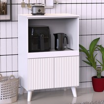 가구생각 사로바 주방 렌지대/수납장 600, 사로바 렌지대 600 화이트is