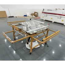 테이블쏘 합판 재단기 목재 슬라이드 횡절기 작업용, 조정 없는 이중 톱 + 공기계 + 커터 헤드