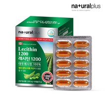 식약처인증 레시틴 포스파티딜 콜린 분말 가루 캡슐 식물성 인지질 대두레시틴 100% 콜레스테롤 효능 추천 캐나다 Lecithin, 1개, 1200mg*60캡슐