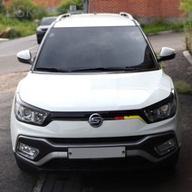 가오 티볼리 아머 에어 호환 라디에이터 그릴 커버 익스테리어 액세서리 데칼 몰딩 스티커, A.독일(조수석)