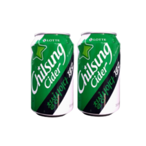 칠성사이다 제로 355ml 24캔 뚱캔 0 칼로리 슈거 음료 탄산, 24개