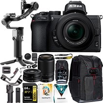 nikon z 50 미러리스 카메라 4k dx 바디 + 2 렌즈 키트 16-50mm 앰프 dji rs 3 미니 짐벌 스태빌라이저 + 데코 기어 사진 백팩 + 64GB 카드 영화