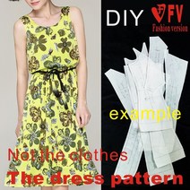 가죽공예 도안 드레스 바느질 패턴 템플릿 커팅 드로잉 의류 DIY (옷을 판매하지 않음) BLQ-221, 09 Pattern Size 3XL