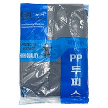 가드맨 PP투피스 일회용 방진복 XL 그레이, 1개