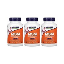 나우푸드 MSM 엠에스엠 메틸술포닐메탄 식이유황 1000mg 베지캡슐 X3병