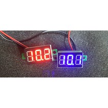 0.36in 디지털 전압 게이지 4v-30v, 빨강