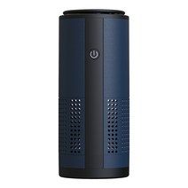 차량용 공기청정기 USB 충전 무선 음이온 미세먼지 냄새 자동차 산소바, 다크 블루, 하나