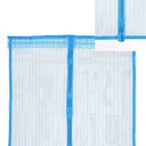 문 모기장 블루 90cm 고양이창문 원룸방충망 모기장문 모기장원단 방충망설치 셀프방충망 방문모기장 탈부착방충