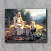 액자닷컴 예수님액자 생명의 샘 국산 주문제작상품