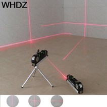 레이져 레벨기 수평기 측정기 수평계 전자식 자동 삼각대가있는 레벨 레이저 4 in 1 수평 수직 레이저 눈금자 조정 다기능 측정 라인 레이저 테이프, 삼각대와 수평