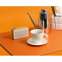 임원실포인트소품 세련 편한관리 에고가죽 데스크매트 사진배경용 서재용 중역실용, 레드