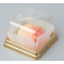 신형 화과자케이스1구(골드) / 100개 / 화과자케이스 / 선물포장 / 양갱케이스 / 양갱포장 / 정과포장 / 정과케이스